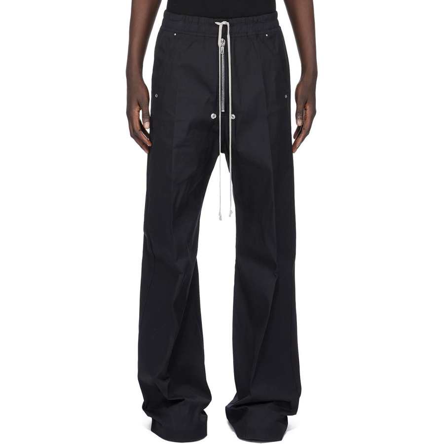 RICK OWENS Bela Drawstring Wide Leg Trousers