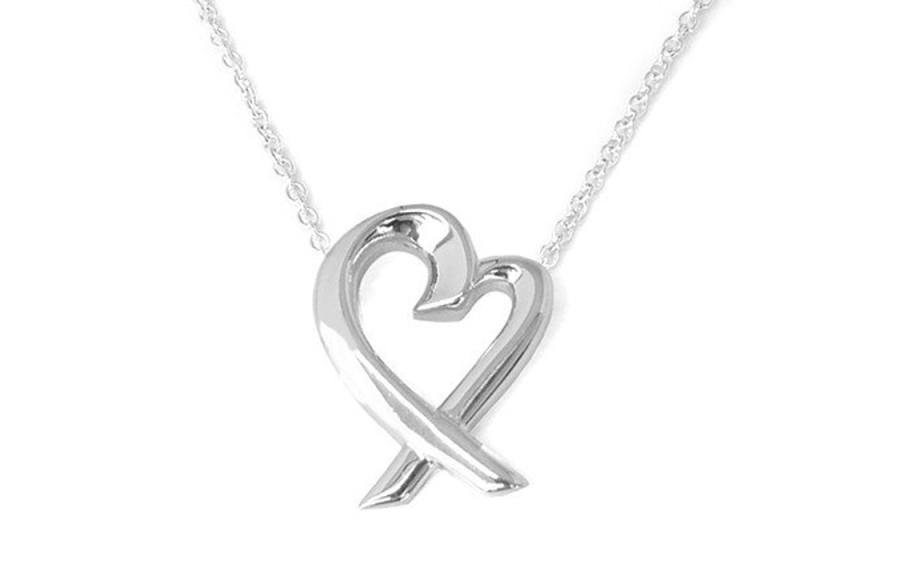 Tiffany & CO. 2000-2020s sterling silver Wrapping Heart necklace