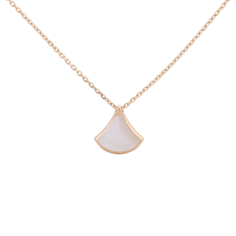 BVLGARI Divas' Dream Series Mother Of Pearl 18K Rose Gold Necklaces Women's 18K Rose Gold