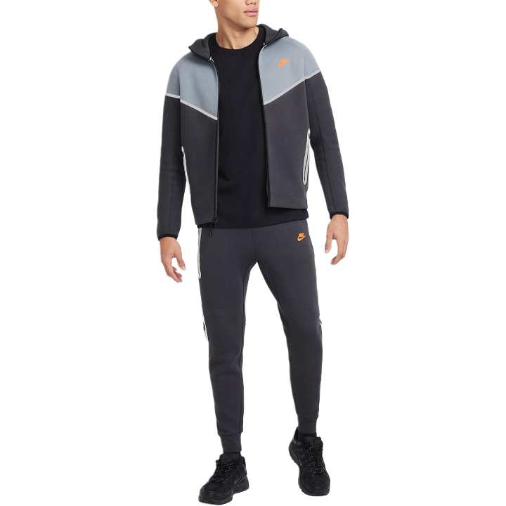 Nike Nike Tech Windrunner Jackets & Coats Men's Anthracite/Cool Gray/Safety Orange