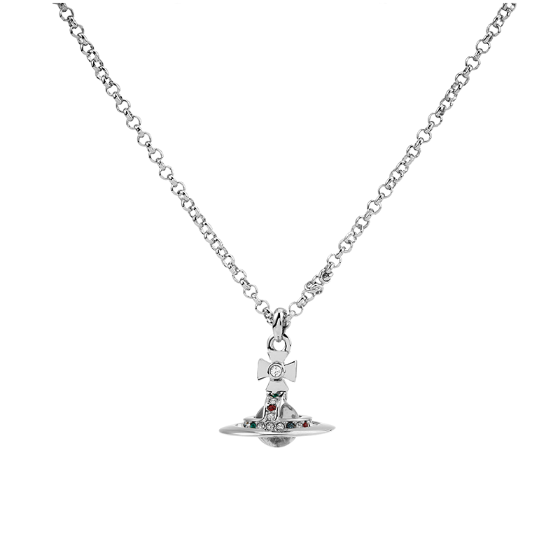 Vivienne Westwood Brass Crystal Necklaces Women's