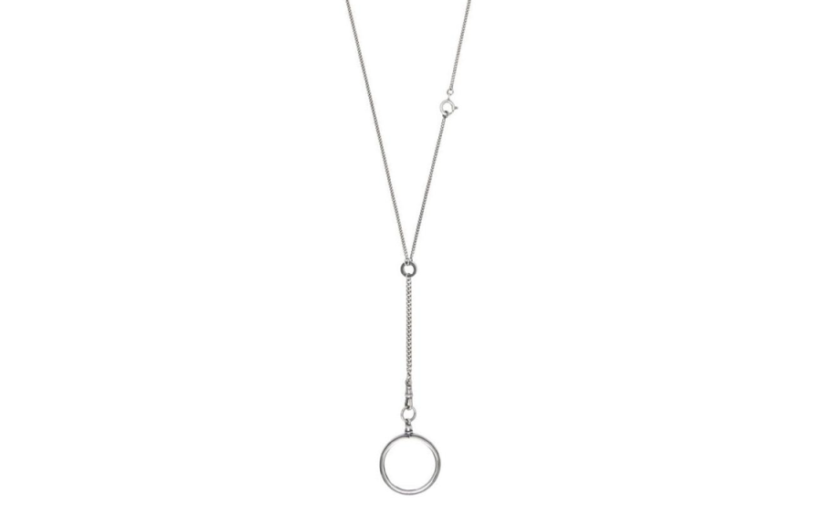 Ann Demeulemeester 925 Sterling Silver, Glass Necklaces Men's Silver