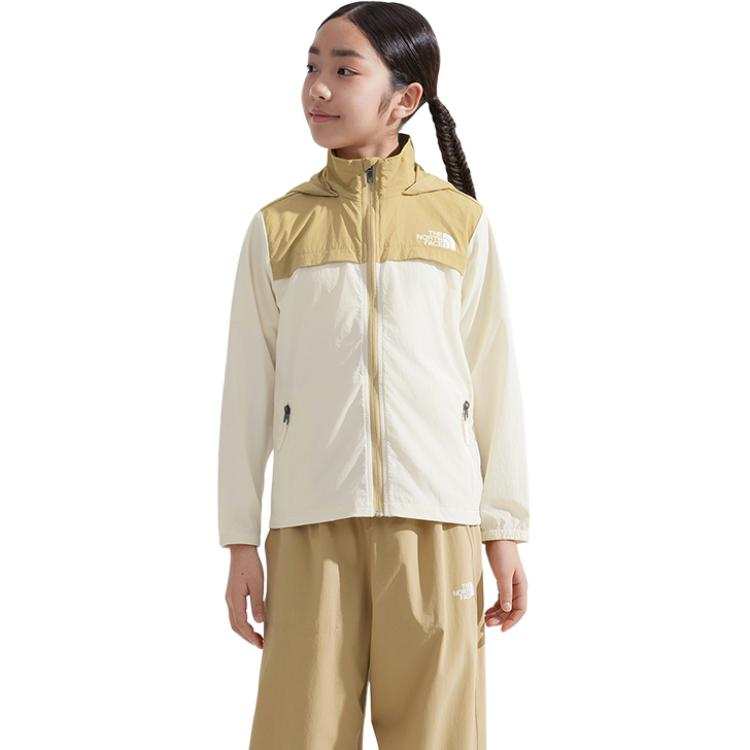 THE NORTH FACE Sun Protection Clothing SUN CHASE Dune White/Stone Umber Brown Kids'