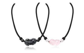 STYLEJING Pink Crystal Collarbone Chain Unisex