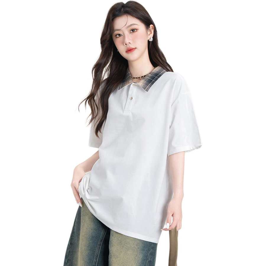 BALENO Polo Shirts Women's Polo Collar Moderate Straight Fit
