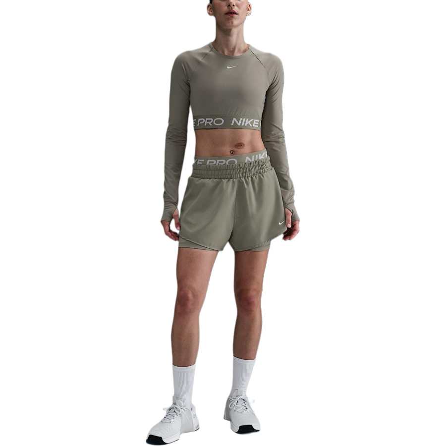 Nike Nike Dri Fit Sports Shorts Women's Light Army Green/Workwear Khaki/White