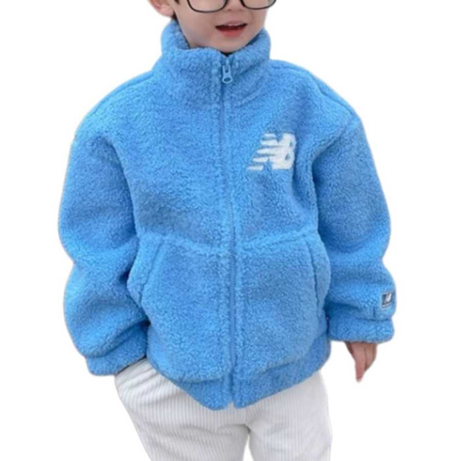 New Balance New Balance Top Sports Life Collection Thermal Casual Fleece Lined Windproof Blue Children Aged 3 7 Years Old