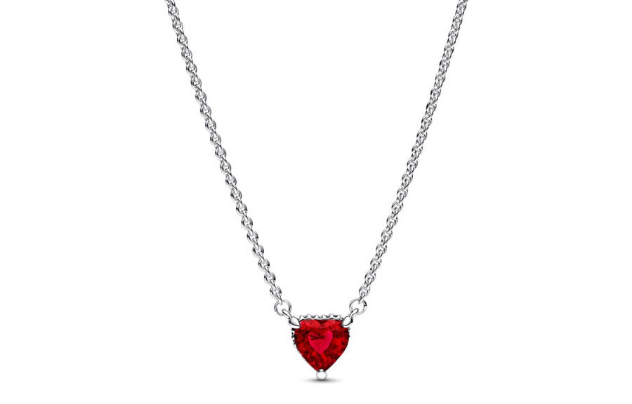 Pandora 925 Sterling Silver Synthetic Cubic Zirconia Necklaces Women's