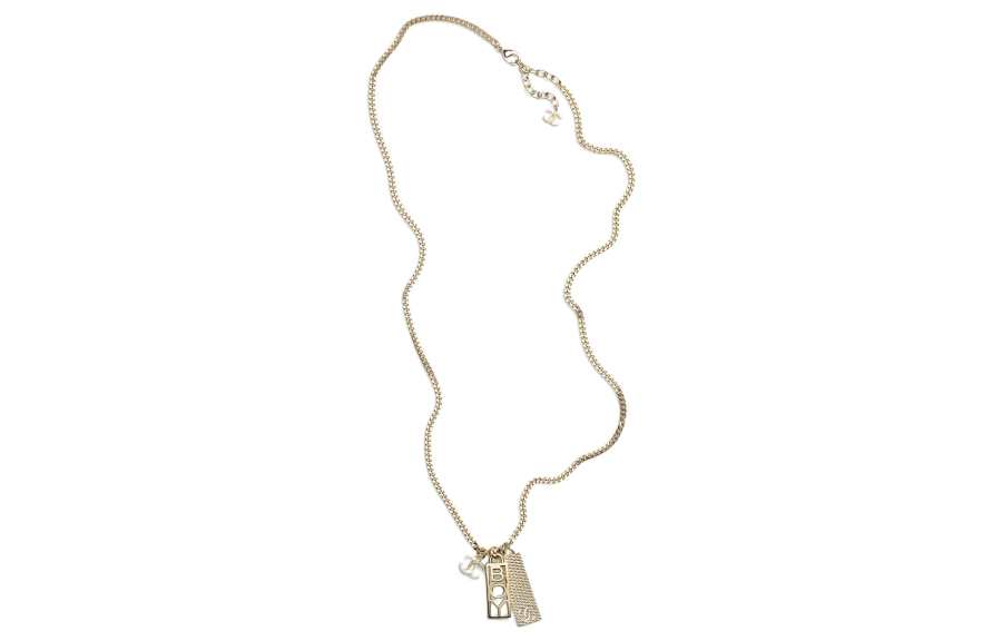 CHANEL CHANEL Double C Necklaces Women's Gold