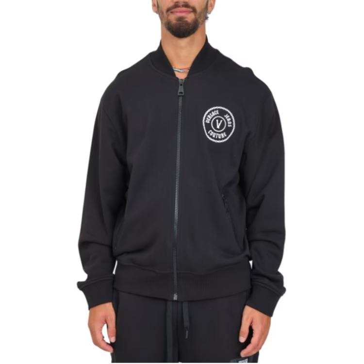 VERSACE JEANS COUTURE Logo Zip Up Sweater