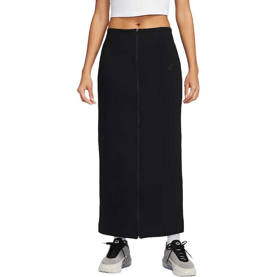 Nike Nike Sportswear Tech Fleece FW24 Casual Long Skirt Women's Black