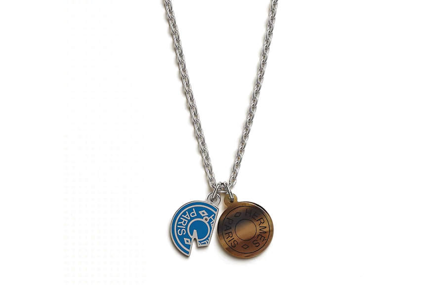 HERMES HERMES Metal Necklaces Men's Silver