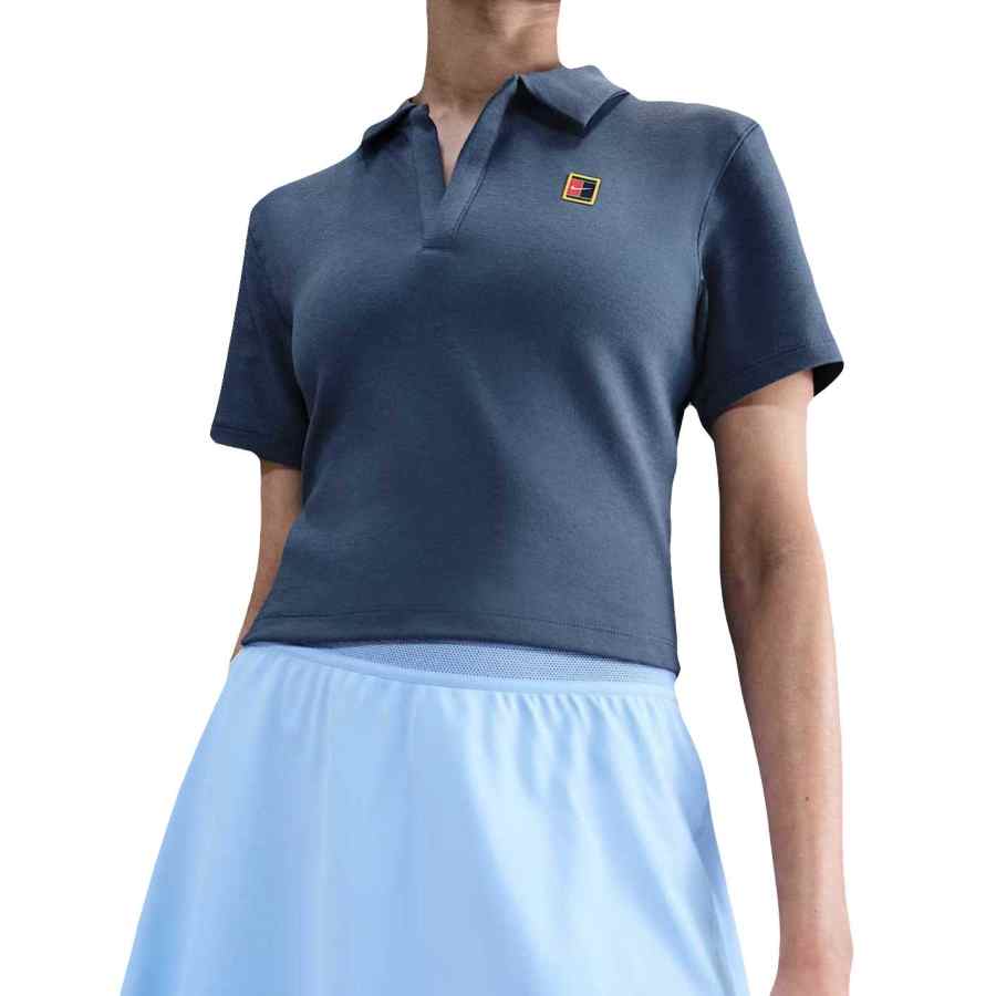 Nike NikeCourt Heritage Women's Short-Sleeve Cropped Tennis Polo
