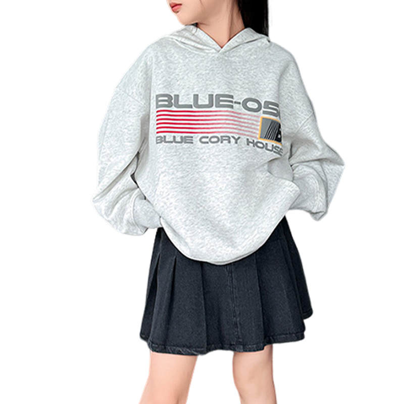 Lanza Sweatshirt White Gray Teenagers