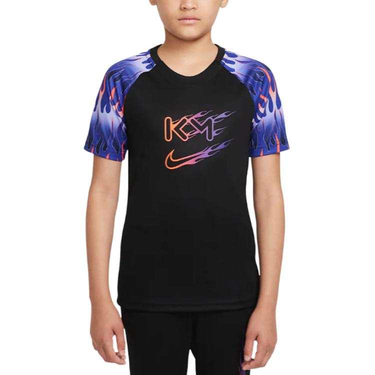 Nike Nike T Shirt Dri FitKylian Mbapp Black/Bright Dark Red Teenagers