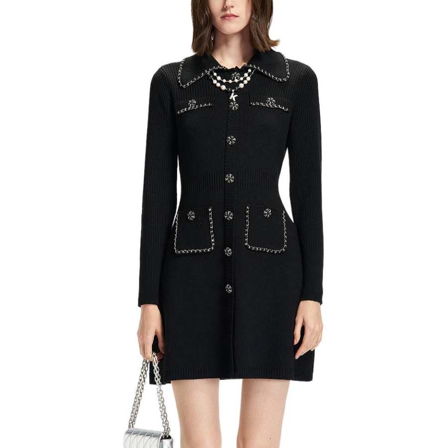 KARL LAGERFELD / Karl Lagerfeld Jeans Long Sleeved Dress Women's Black