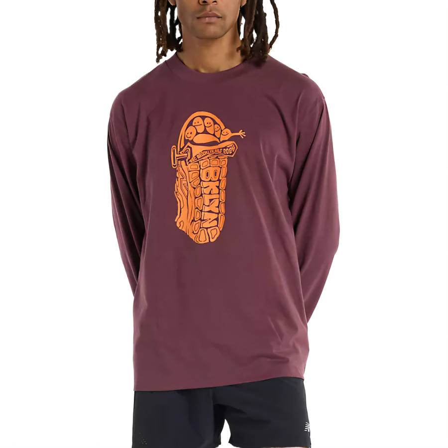 New Balance New Balance RBC Brooklyn HalfGraphic T Shirt Men's Purple