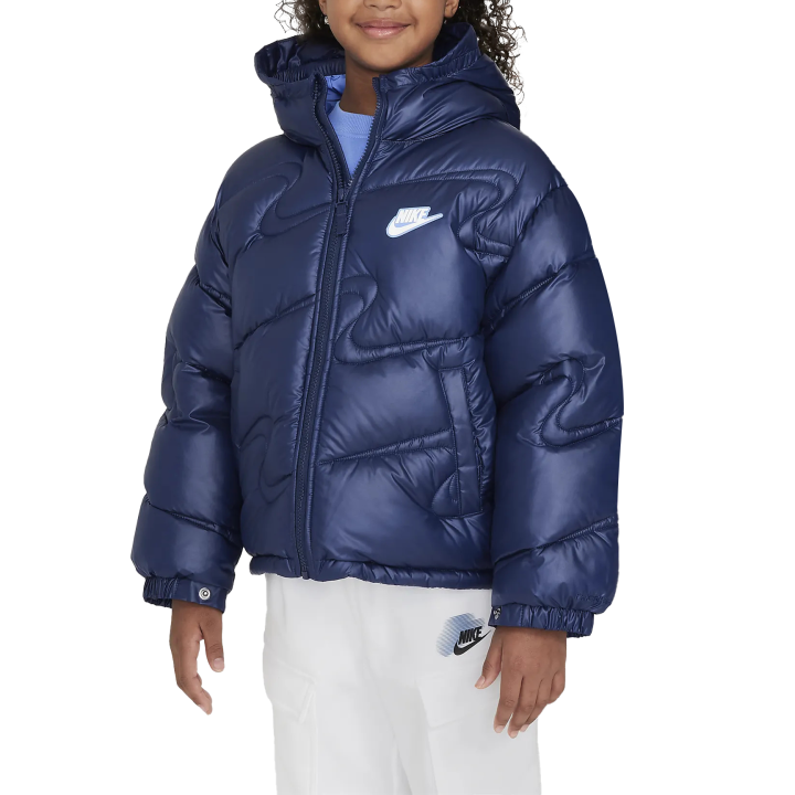 Nike Nike Padded Jacket SportswearTherma FIT Midnight Marine Blue/Royal Pulse/White Children Aged 3 7 Years Old