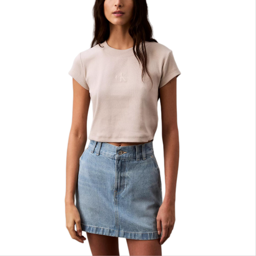 CALVIN KLEIN T Shirt Women's Gray