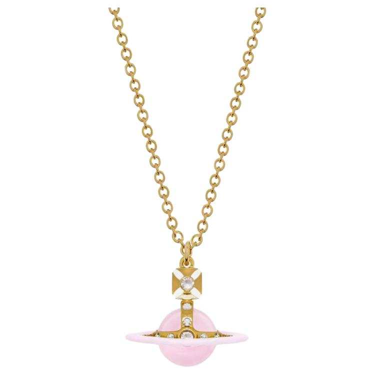 Vivienne Westwood Enamel Brass Necklaces Women's Gold