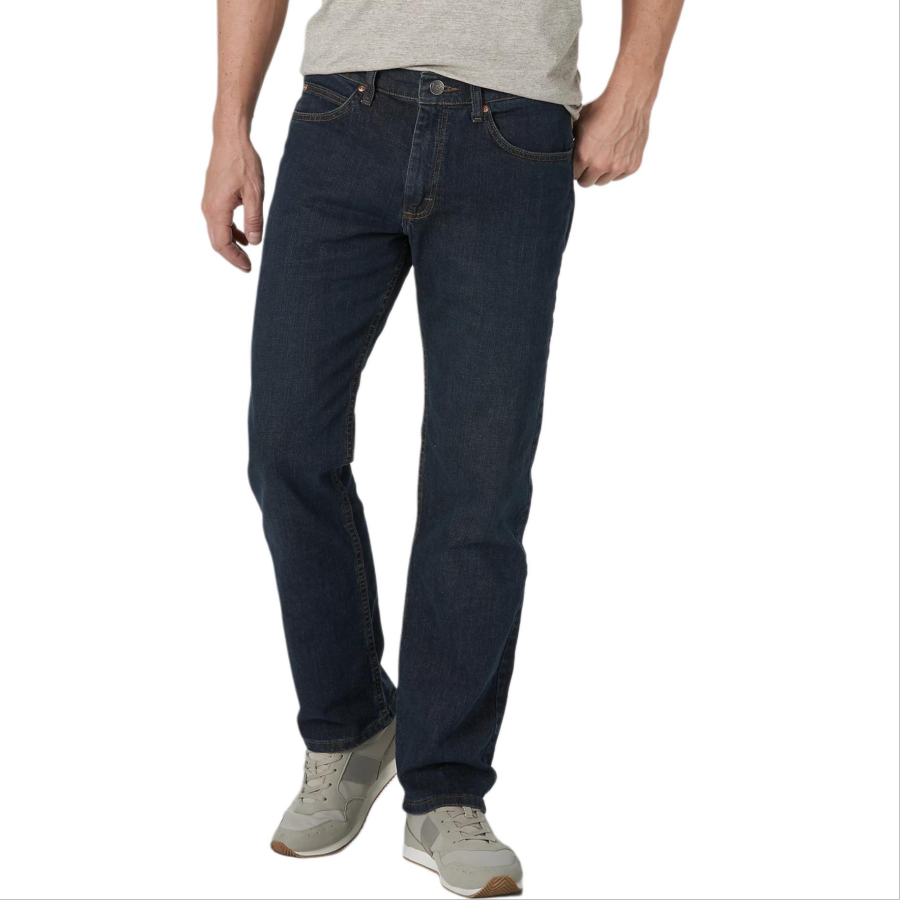 Lee Lee Jeans Men's Dark Blue Moderate Straight Fit Pants