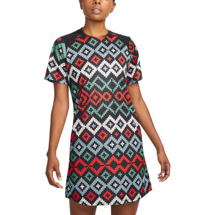 Nike Nike Club AméricaDri Fit Short Sleeved Dress Women's Black