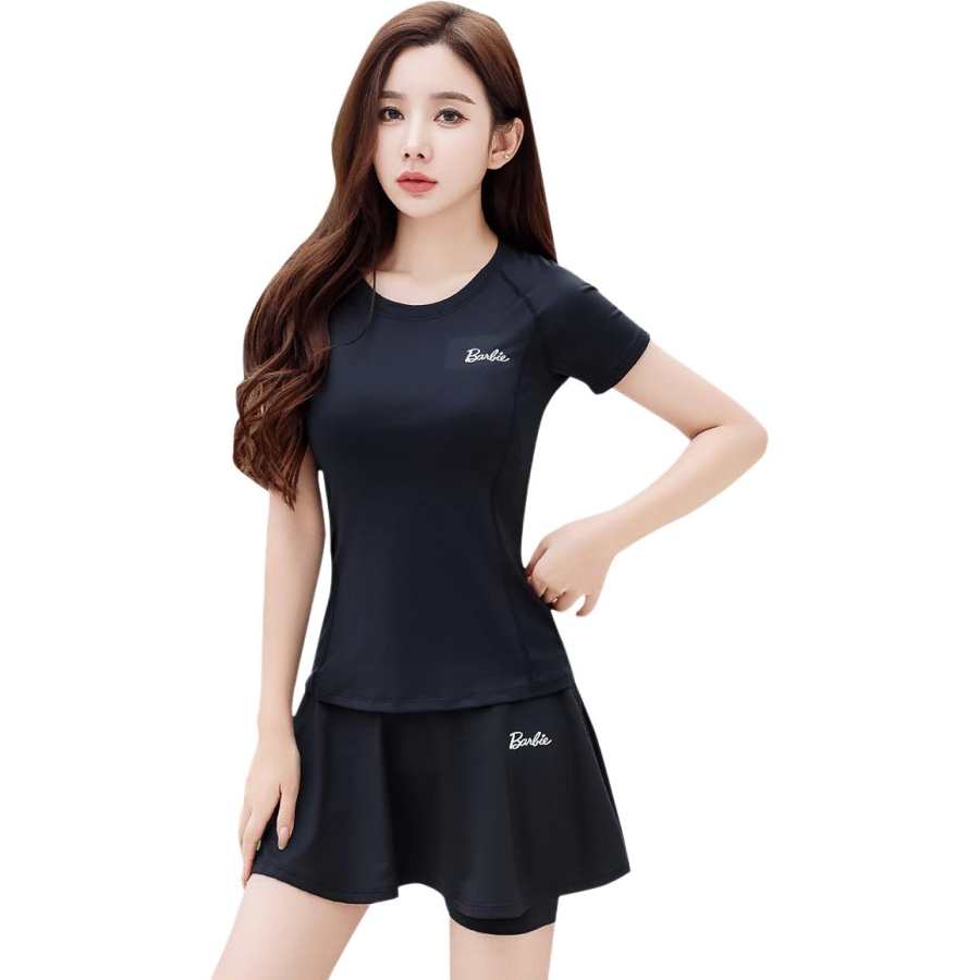 Barbie Fitness Sets Women's Crew Neck Thin