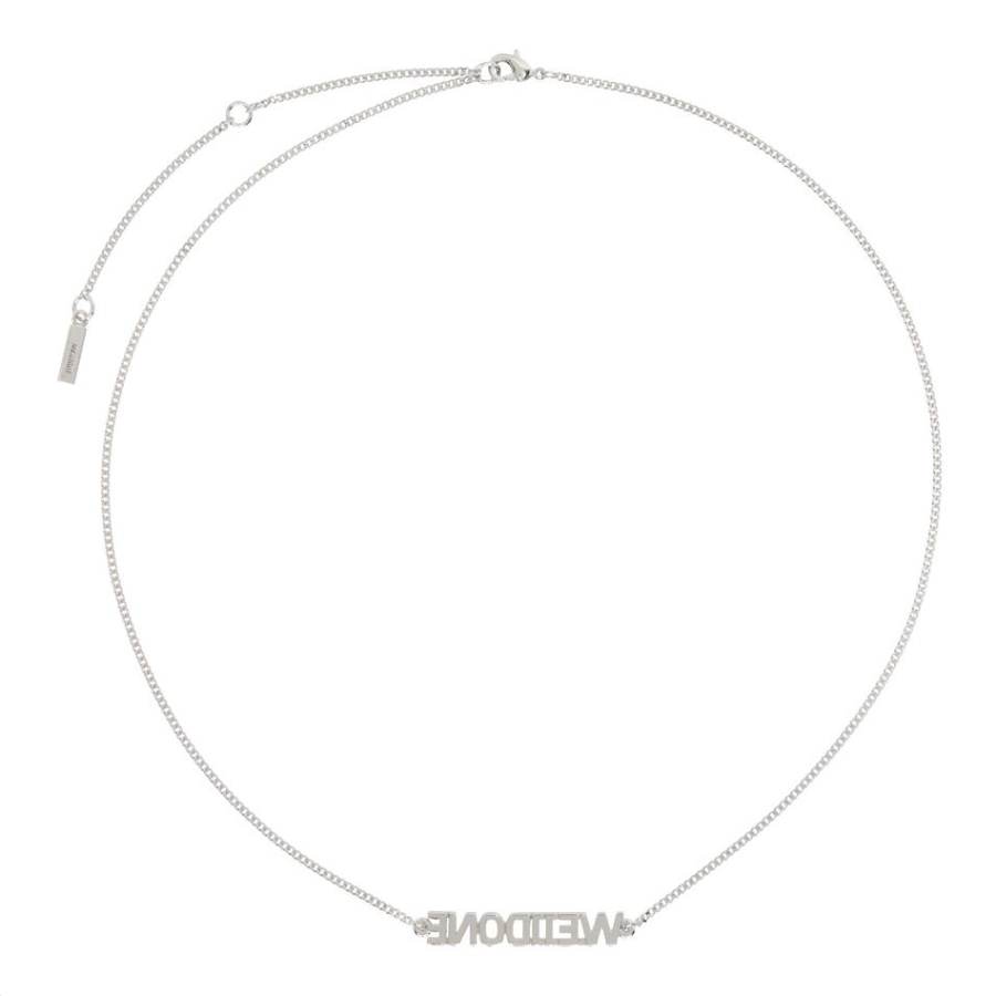 WE11DONE WE11DONE Brass Necklaces Women's Silver
