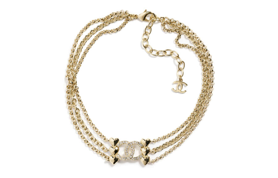 CHANEL CHANEL Double C Necklaces Women's Gold