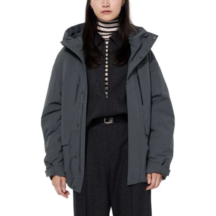UNIQLO Down Jacket Unisex Dark Gray