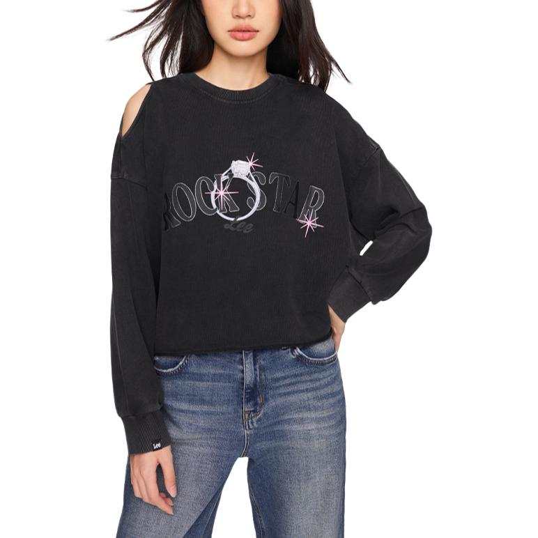 Lee Lee Sweatshirts Women's Crew Neck Moderate Regular