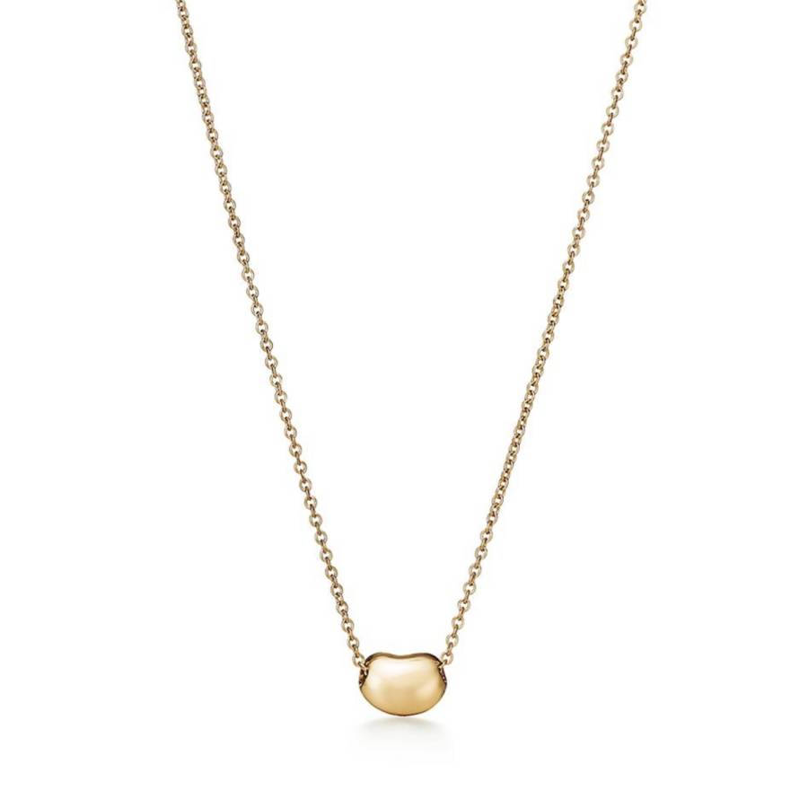TIFFANY & CO. Elsa Peretti® Green Beans 18K Gold Necklaces Women's Gold
