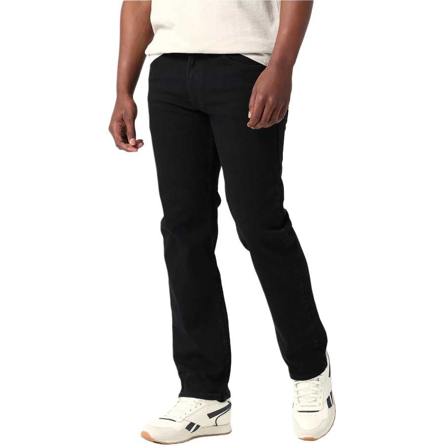 Lee Lee Jeans Men's Black Moderate Straight Fit Pants