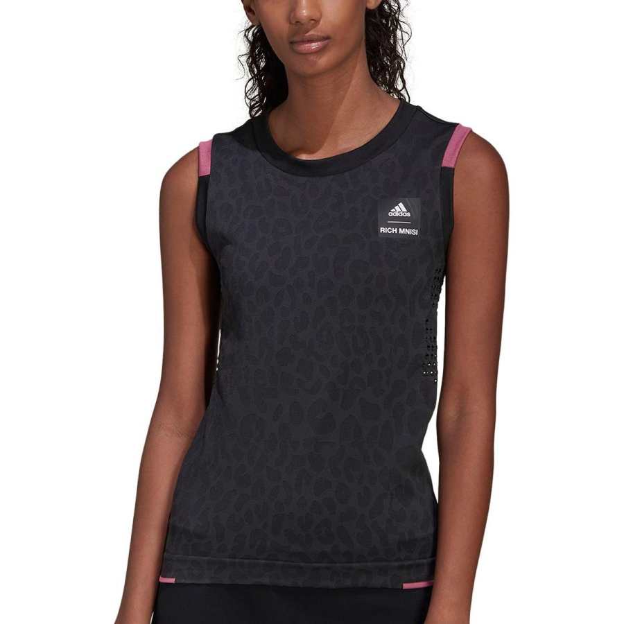 Adidas Adidas Clothing Tank Tops Women's Black Crew Neck Other