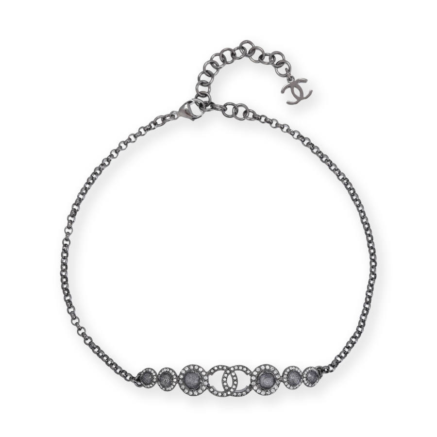 CHANEL Metal Necklaces Women's Silver