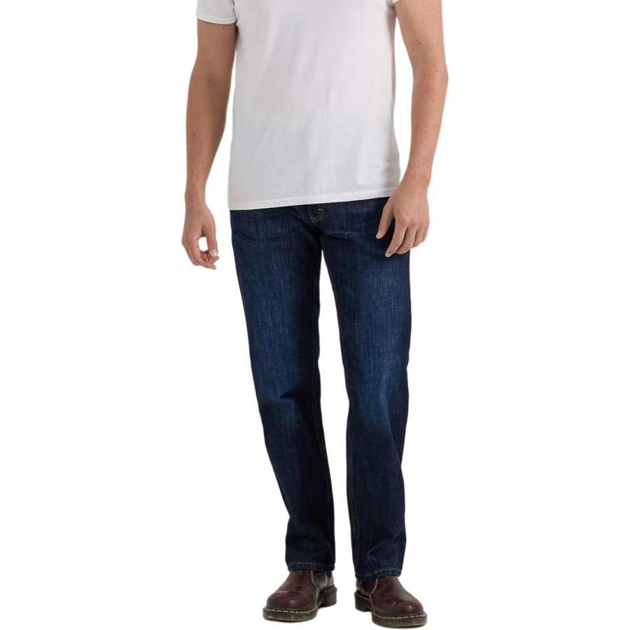 Lee Lee Jeans Men's Blue Moderate Straight Fit Pants