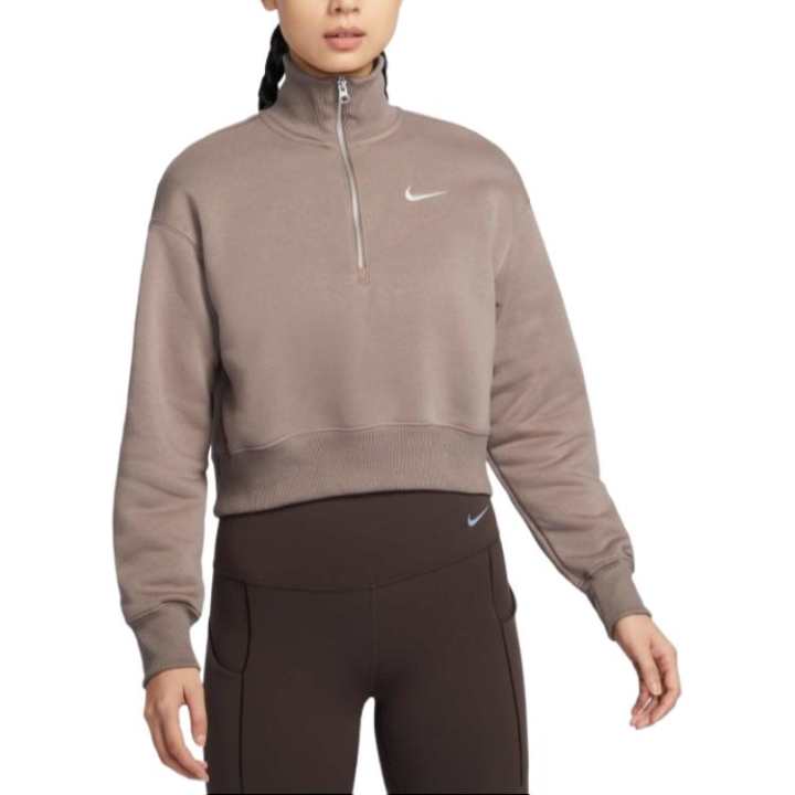 Nike Nike Phoenix Cropped Half Zipped Sweatshirt