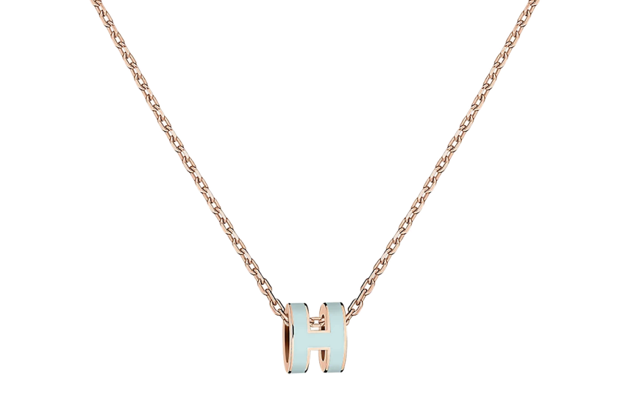HERMES HERMES POP H Rose Gold plated Necklaces Women's