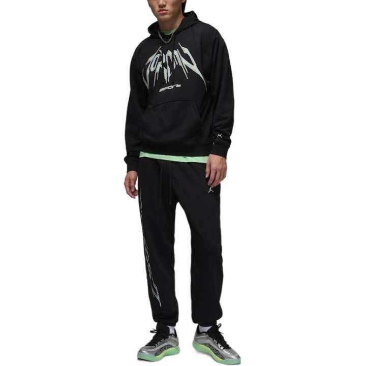 Jordan Jordan Sport Dri FIT Crossover Knitted Sweatpants Men's Black/White