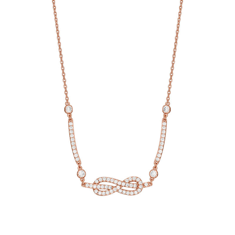 EMPORIO ARMANI Brass Necklaces Women's Rose Gold