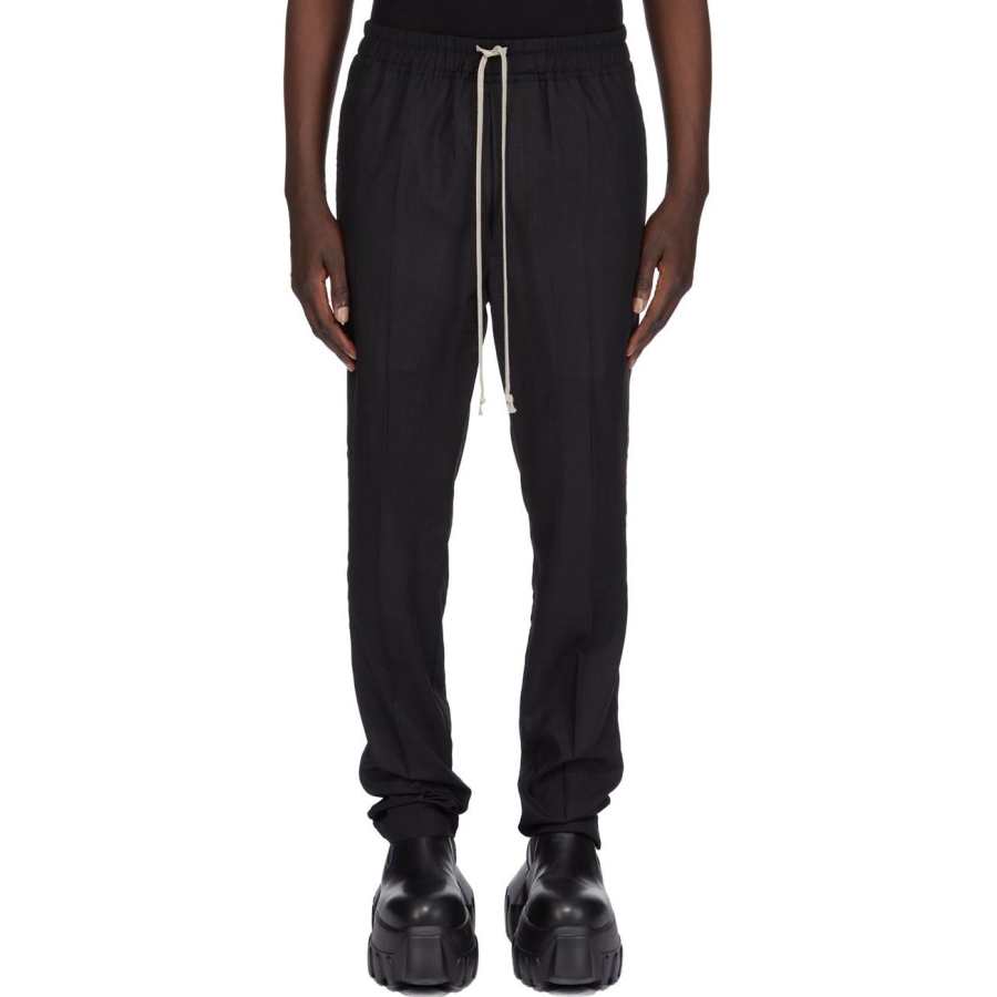 RICK OWENS RICK OWENS Slim Fit Drawstring Trousers