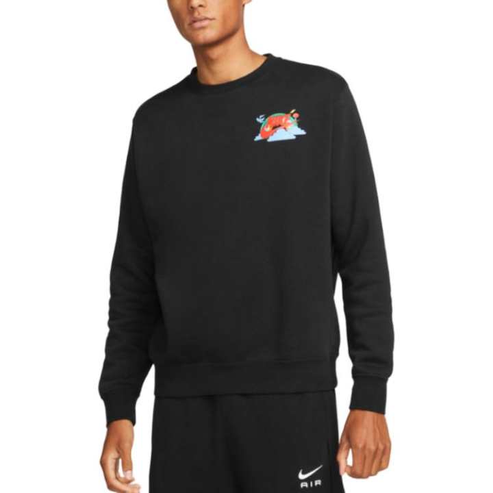 Nike Nike Sweatshirts Men's Black Crew Neck Moderate