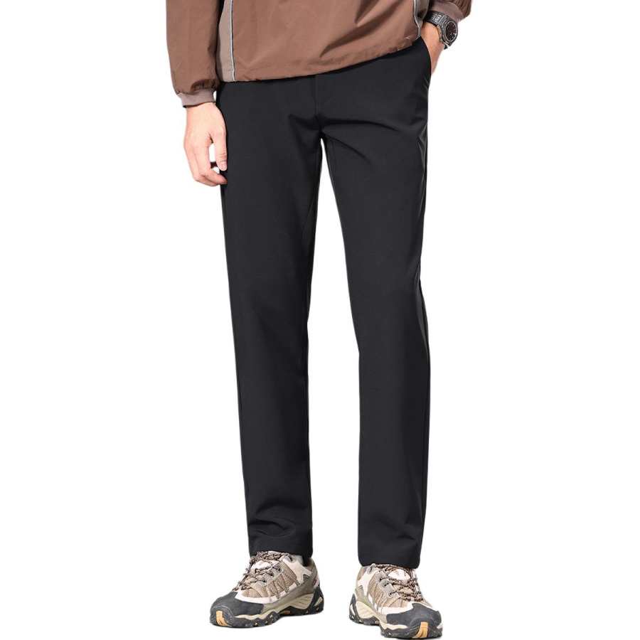 Hodo Casual Pants Men's Thickened Straight Fit Pants