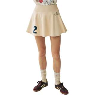 MARDI MERCREDI SS25 FLARE MINI SKIRT ORIGINALIS 25_CREAM Casual Short Skirts Korean Style Women's Butter