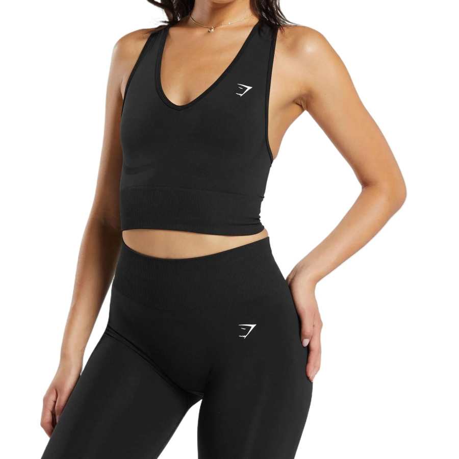 GYMSHARK Sport Vests Women's Black
