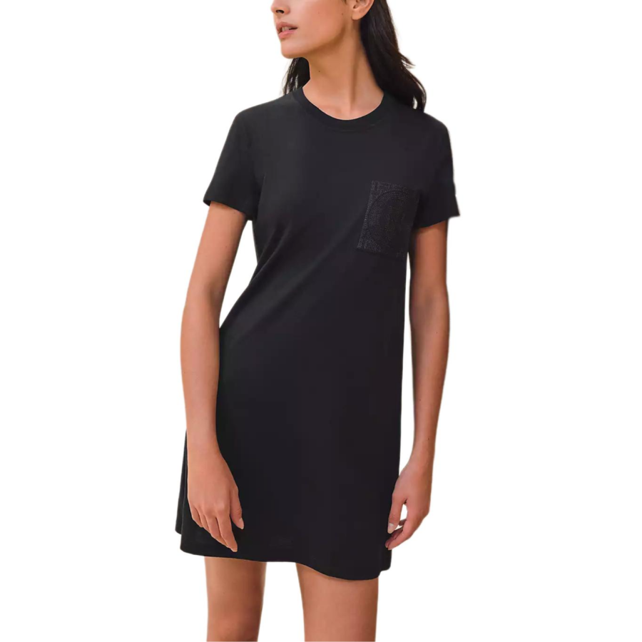 HERMES FW25 Short Sleeved Dress Women's Black