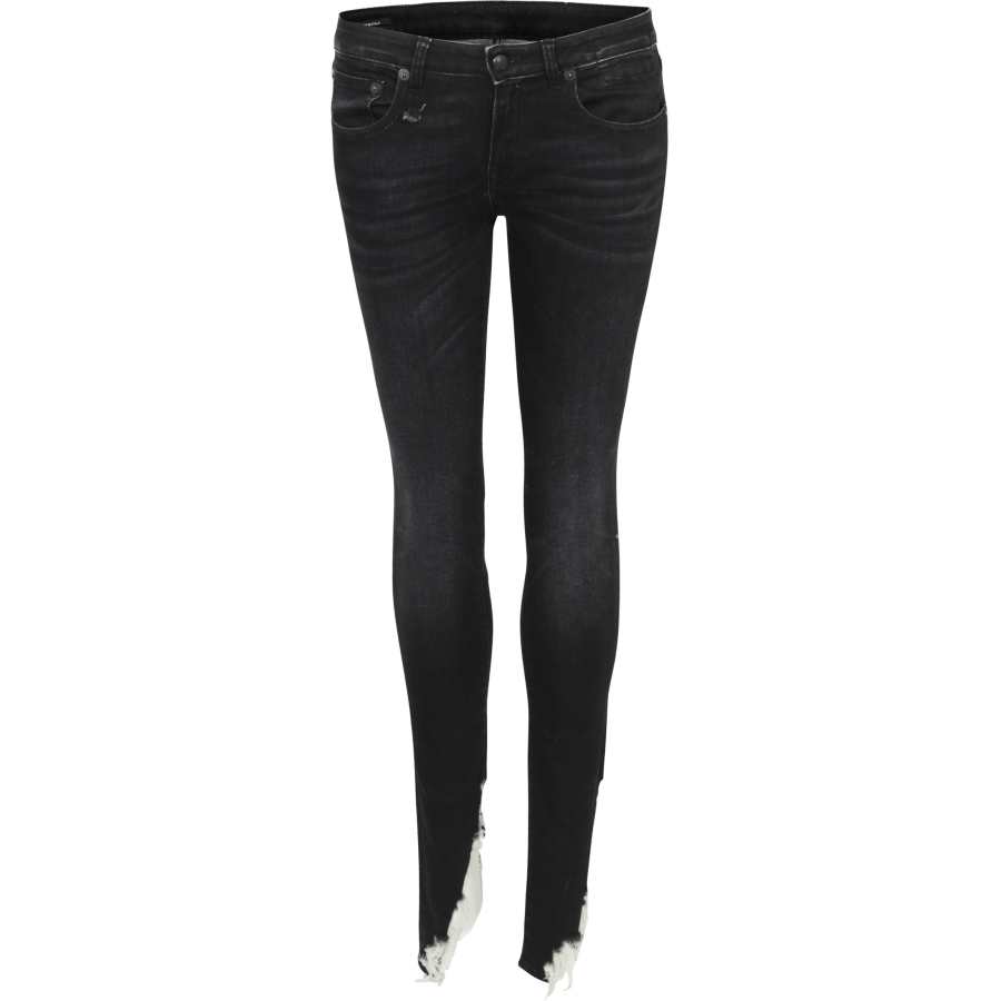 R13 Jeans Women's Black Blue Moderate Slim Fit Pants