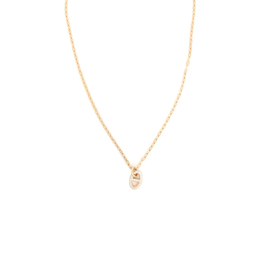 HERMES Farandole 18K Rose Gold Necklaces Women's