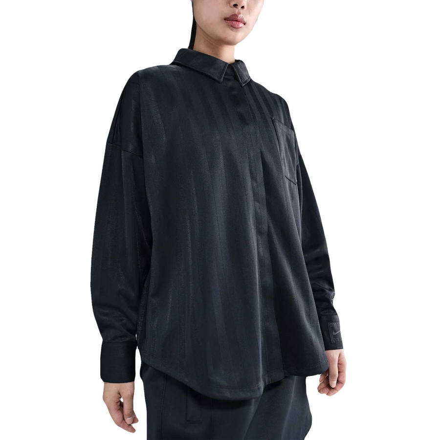 Nike Nike Sportswear Shirts Women's Black Lapel Moderate
