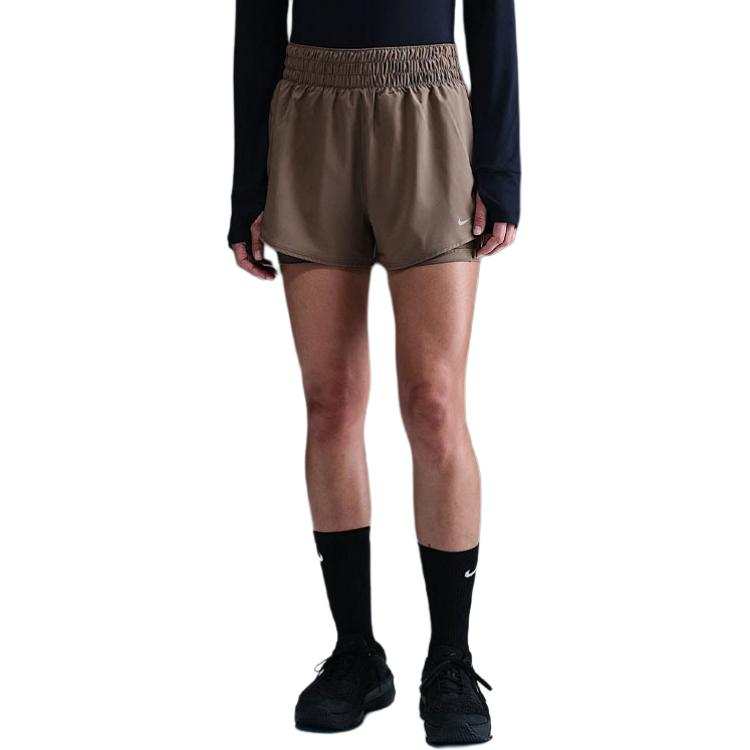 Nike Nike One Women's Dri FIT High Waisted 3' 2 in 1 Shorts
